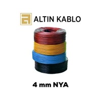 Altın 4 mm NYA Kablo (Siyah)